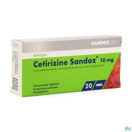 Zwitserse Apotheek|Cetirizine Sandoz 10 mg film-coat. tabl. 20|Allergy