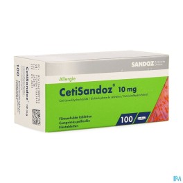 Zwitserse Apotheek|Cetirizine Sandoz 10 mg film-coat. tabl. 100|Allergy
