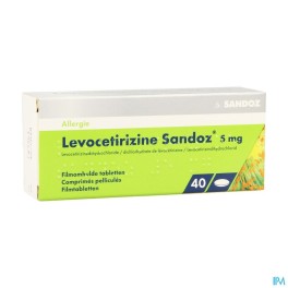 Zwitserse Apotheek|Levocetirizine Sandoz 5 mg film-coat. tabl. 40|Allergy