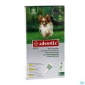 Advantix 40/ 200 Honden < 4kg Fl 6x0,4ml 2